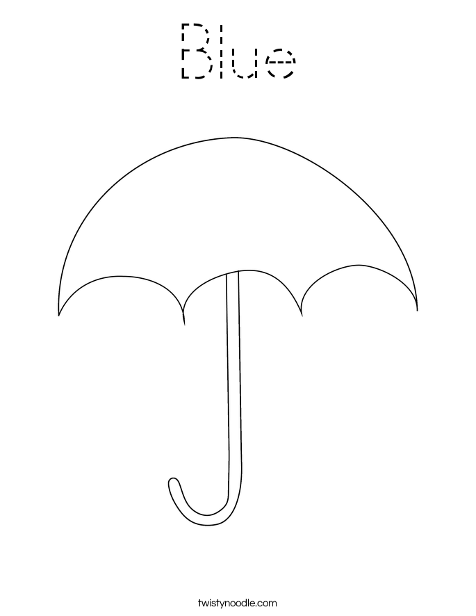 Blue Coloring Page