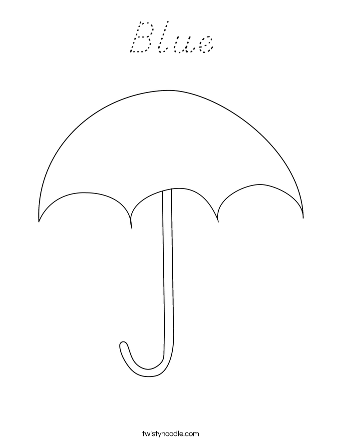 Blue Coloring Page
