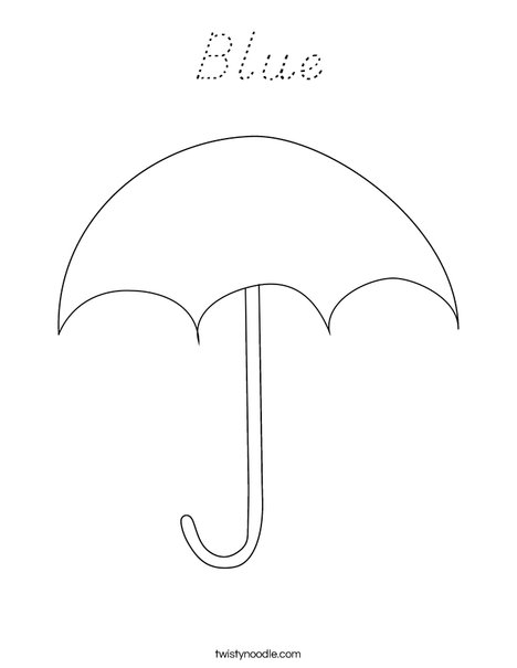 Umbrella Coloring Page