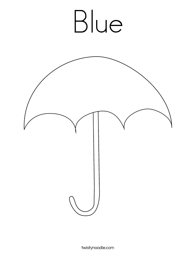 Blue Coloring Page