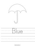 Blue Worksheet