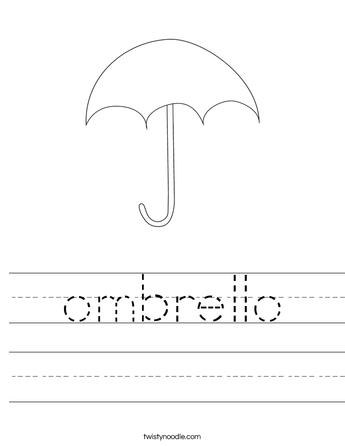 ombrello Worksheet