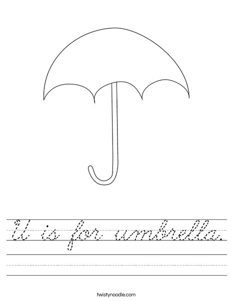 Umbrella Worksheet