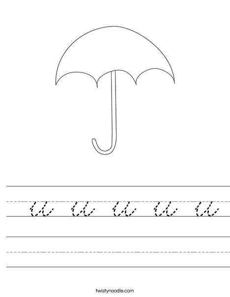 Umbrella Worksheet