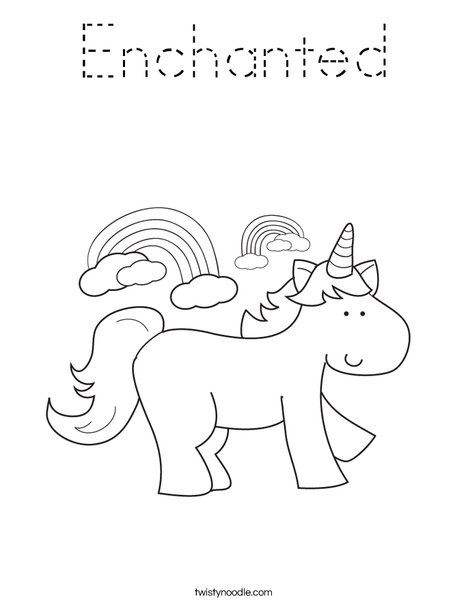 Unicorn Coloring Page