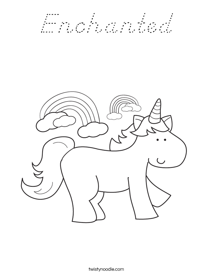 Enchanted Coloring Page