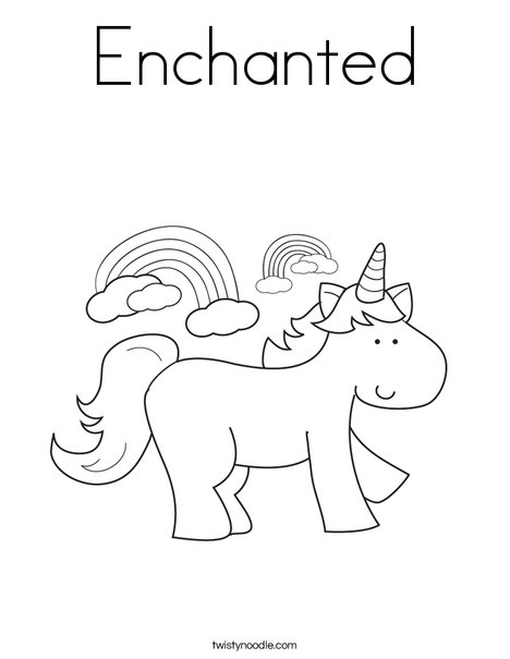 Unicorn Coloring Page