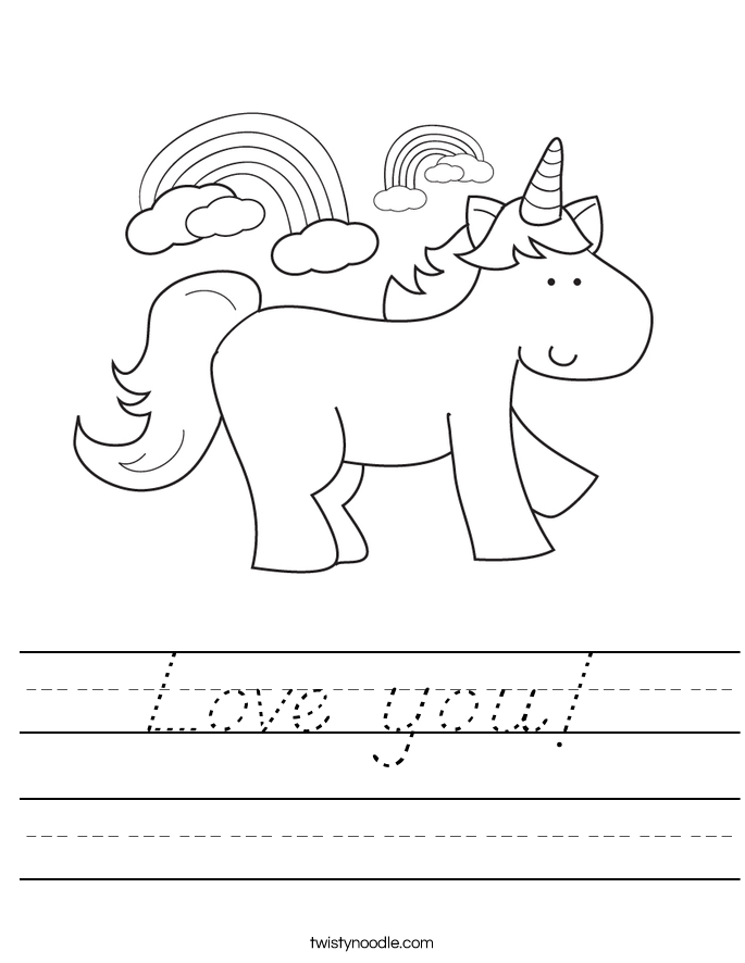 Love you! Worksheet