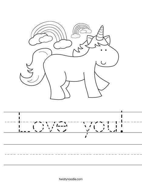 Unicorn Worksheet