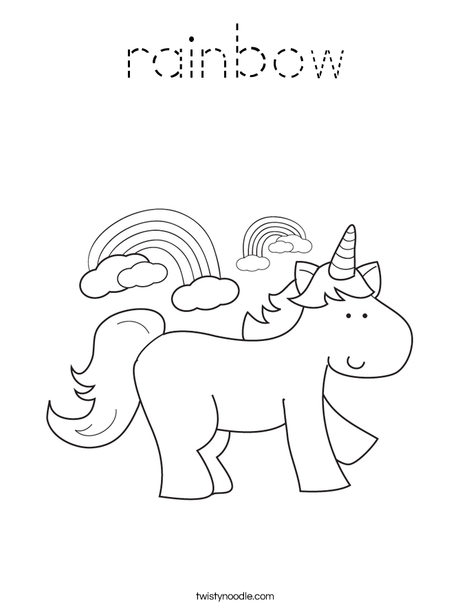 rainbow Coloring Page