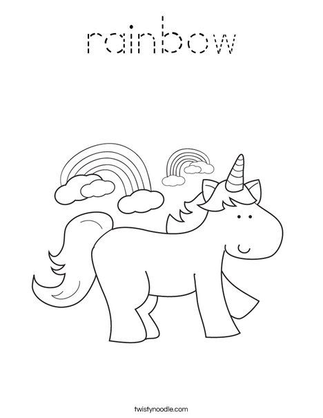 Unicorn Coloring Page