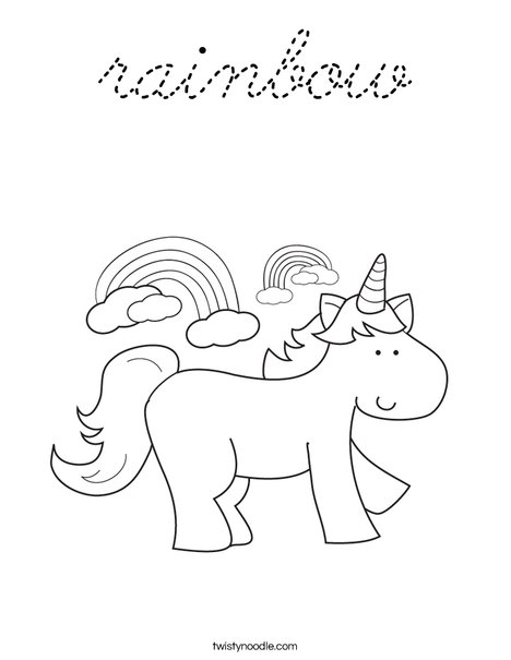 Unicorn Coloring Page