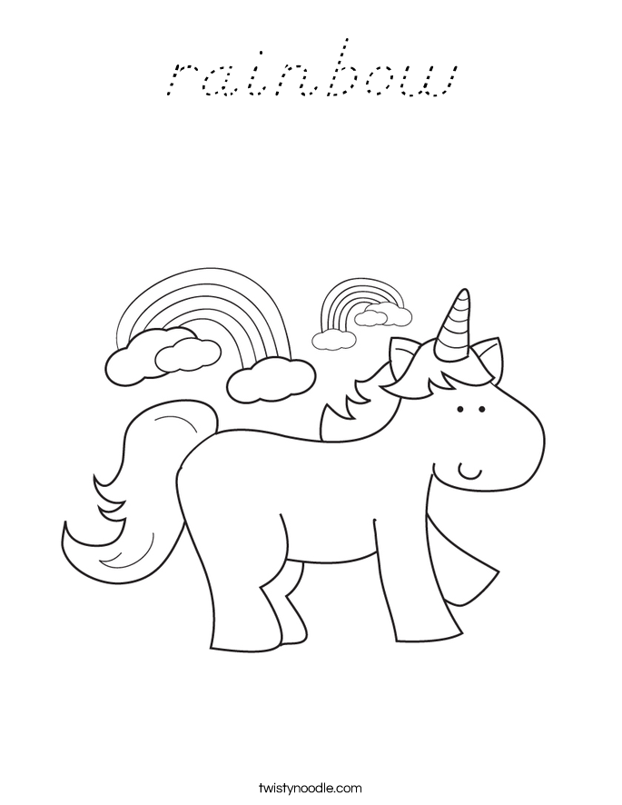 rainbow Coloring Page