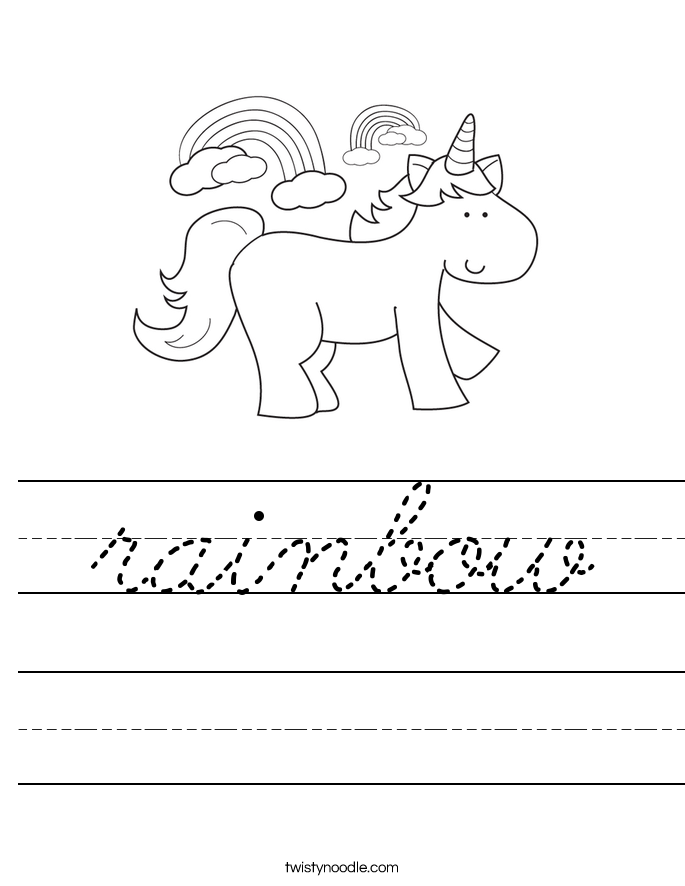 rainbow Worksheet