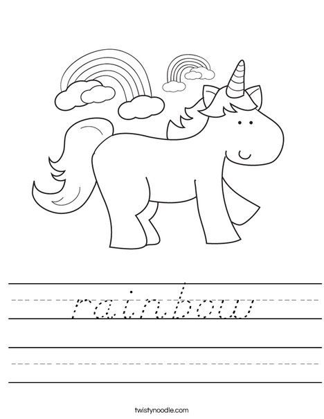 Unicorn Worksheet