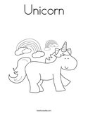 Unicorn Coloring Page
