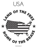 USA Coloring Page