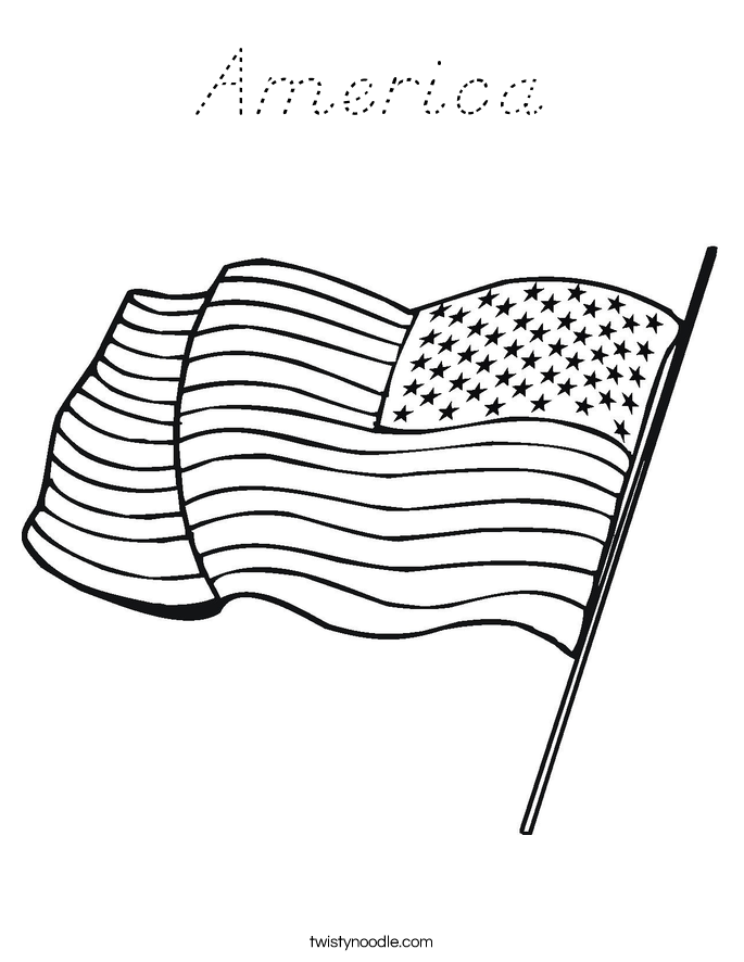 America Coloring Page