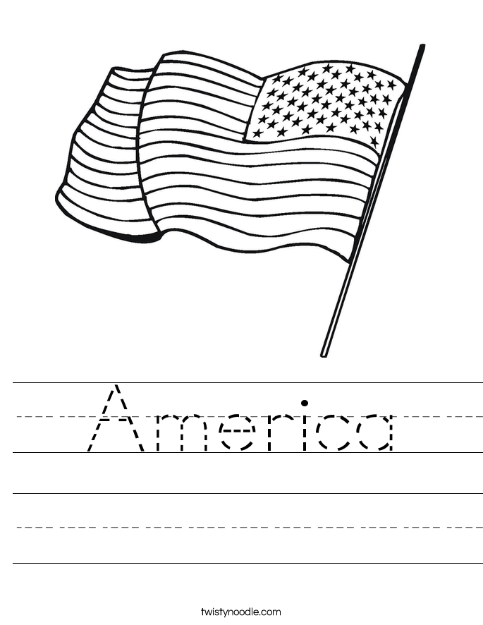 america worksheet twisty noodle