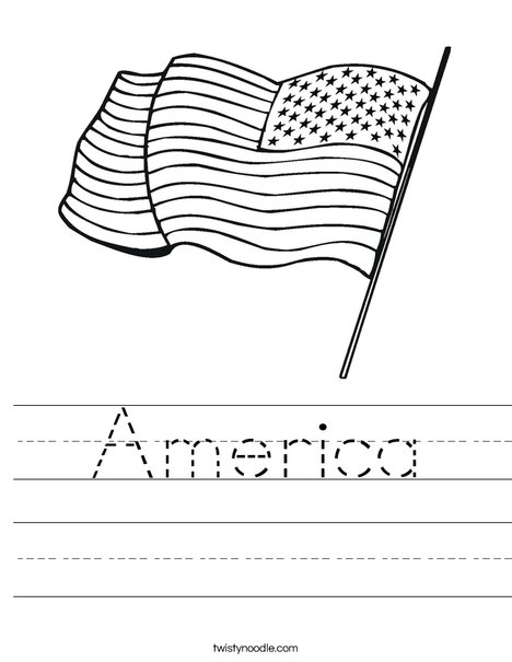 America Worksheet - Twisty Noodle