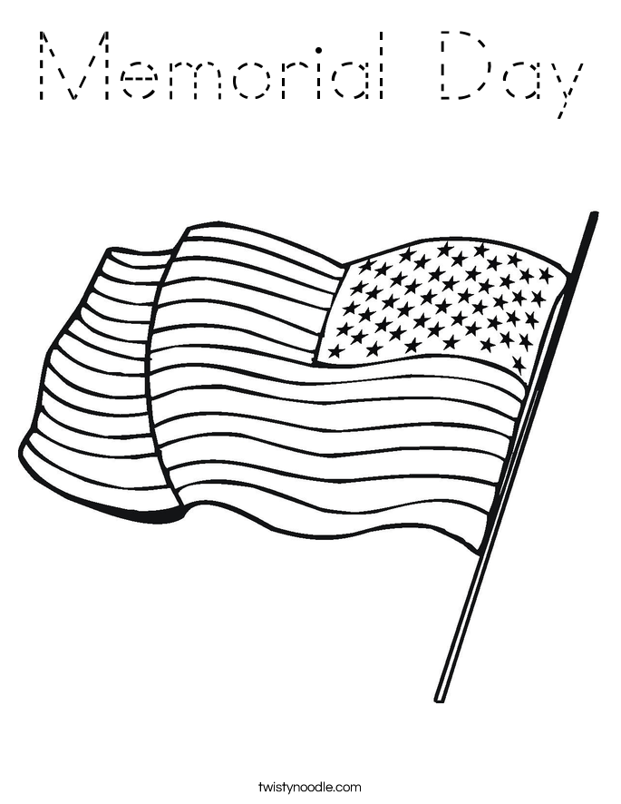 Memorial Day Coloring Page