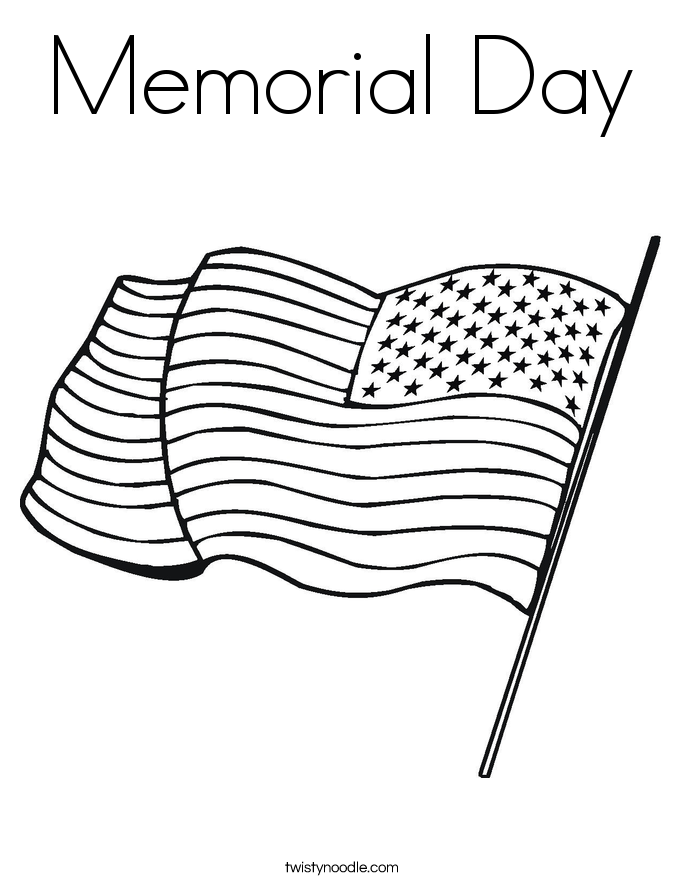 Memorial Day Coloring Page