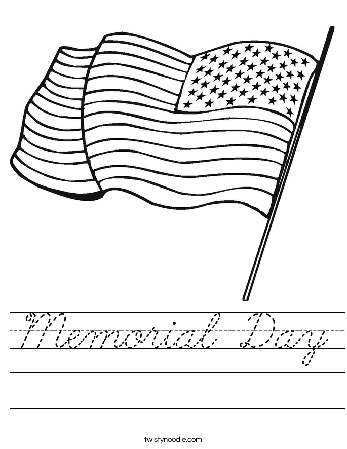 Memorial Day Worksheet