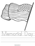 Memorial Day Worksheet