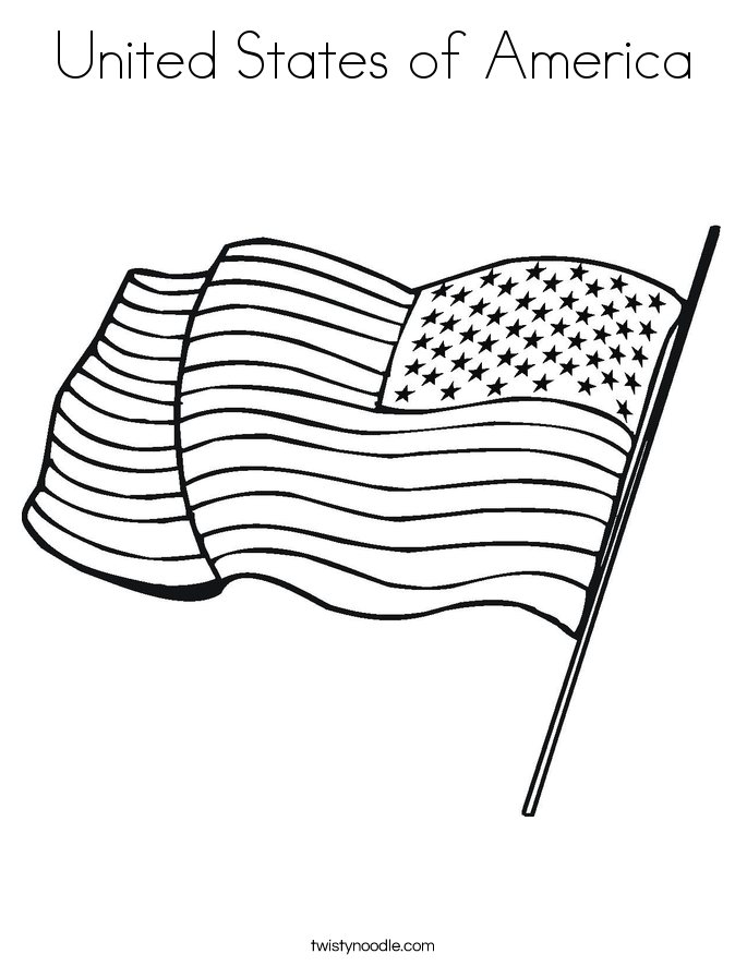 United States of America Coloring - United States Of America 2 Coloring Page