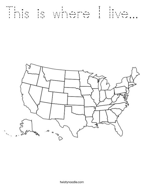 United States Coloring Page