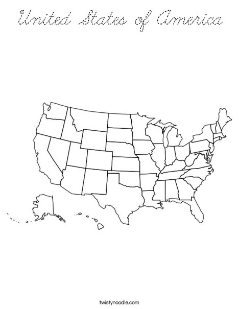 United States Coloring Page