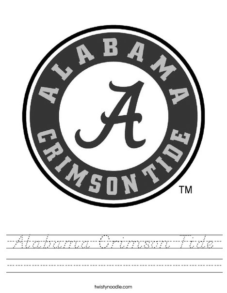 University of Alabama Worksheet