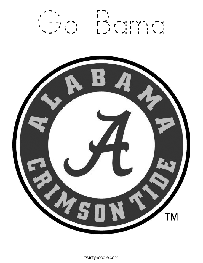 Go Bama Coloring Page
