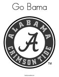 Go Bama Coloring Page