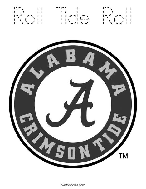 University of Alabama Coloring Page