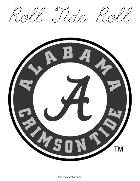 University of Alabama Coloring Page