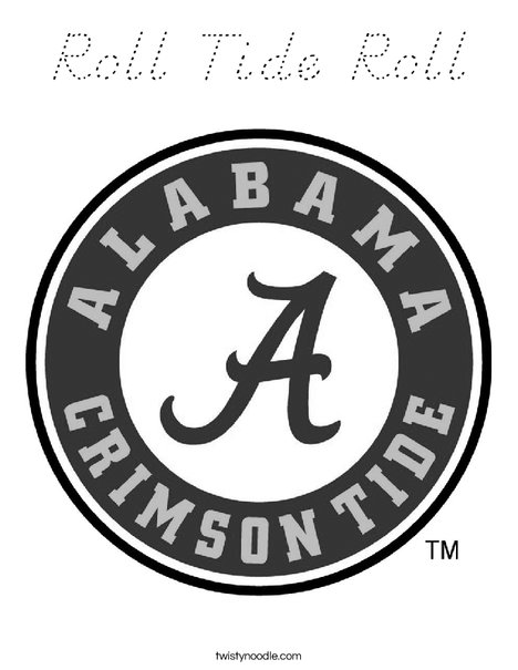 University of Alabama Coloring Page