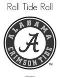 Roll Tide Roll Coloring Page