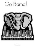 Go Bama!   Coloring Page