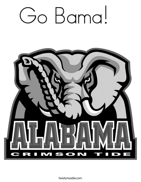 University of Alabama Coloring Page