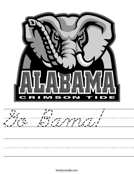 University of Alabama Worksheet