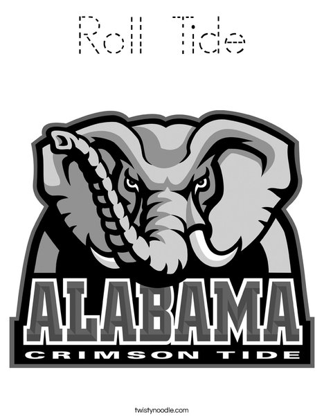 University of Alabama Coloring Page
