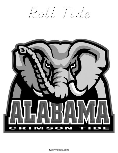 University of Alabama Coloring Page