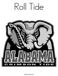 Roll Tide Coloring Page