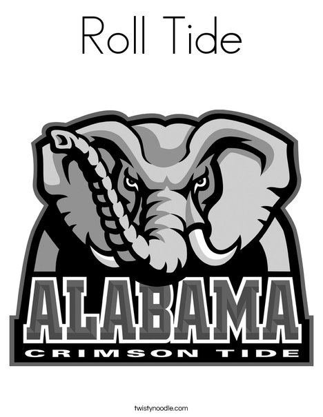 University of Alabama Coloring Page