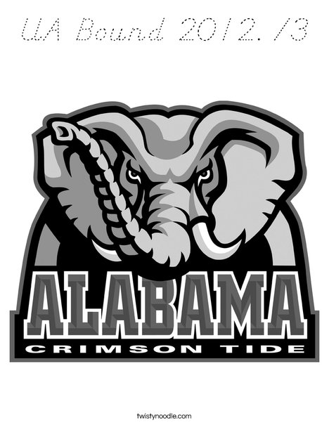 University of Alabama Coloring Page