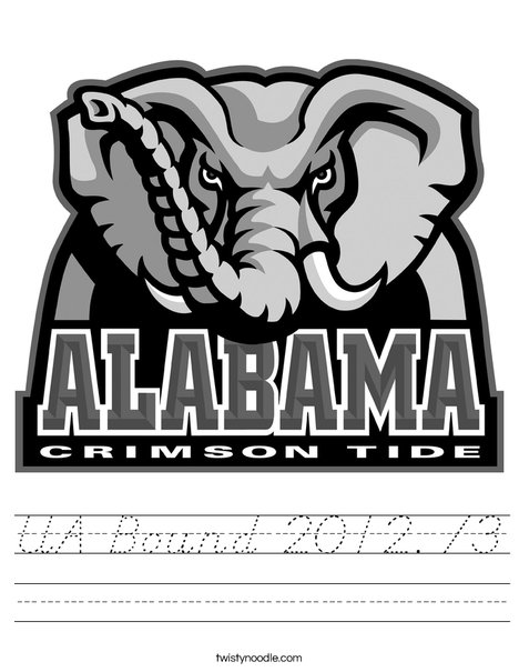 University of Alabama Worksheet