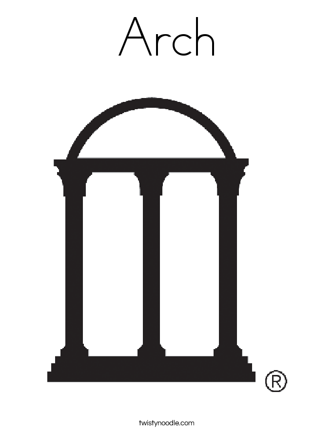 Arch Coloring Page