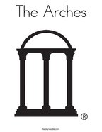 The Arches Coloring Page