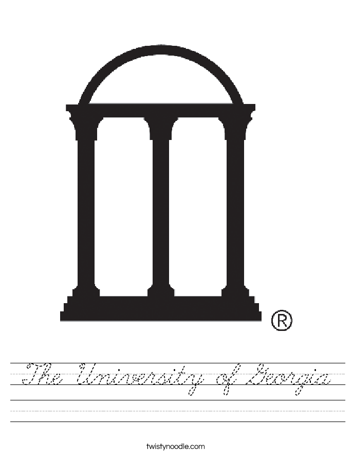 The University of Georgia Worksheet